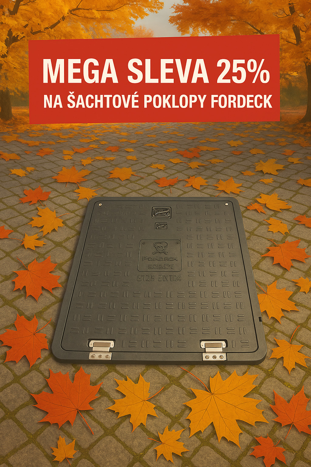 Sleva 25% na poklopy Fordeck