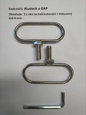 Sada klíčů k poklopům Aludeck / GAP